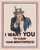 Clean Your Mouthpiece Poster, 8